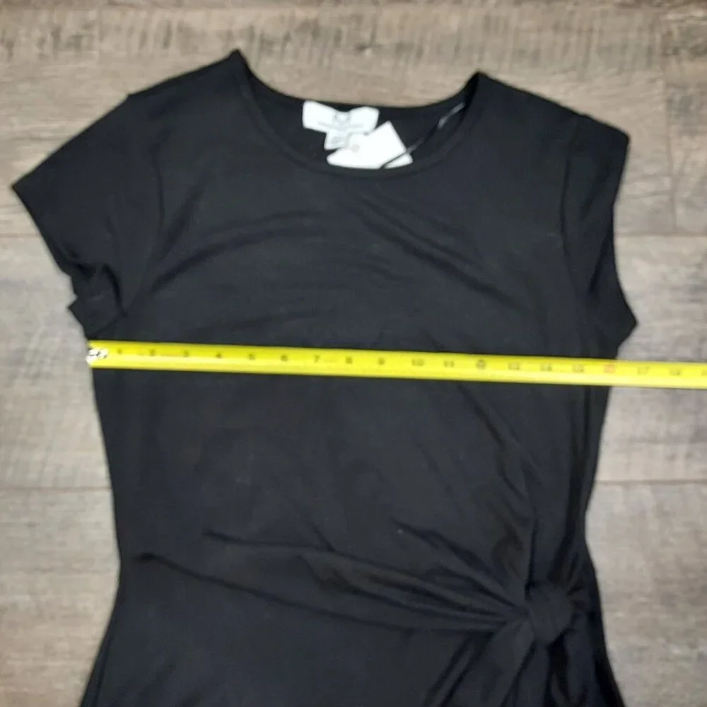 Little Black Dress Magaschoni Collection Scoop Neck Waist Sheath - Picture 5 of 9